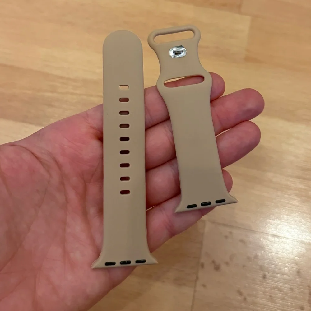 Smartwatch Tan Silicone Band